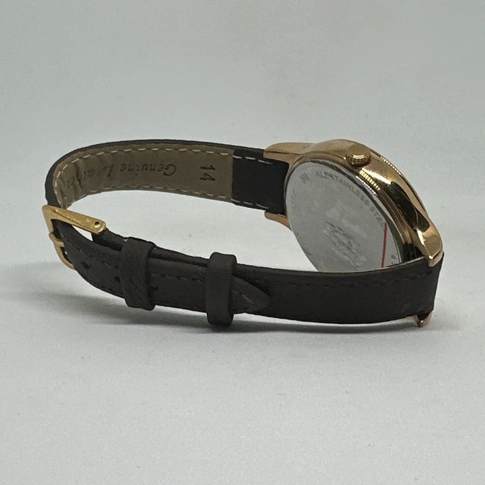 Fossil Laney BQ3392 Women's Brown Leather Strap Analog Dial Quartz Watch HME616